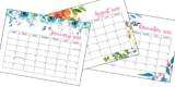 Gratis afdrukbare kalender voor 2022 – Crafts by Amanda