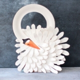 Maak een papieren bord Swan Bag!