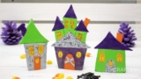 Clay Halloween Village – Knutselen door Amanda